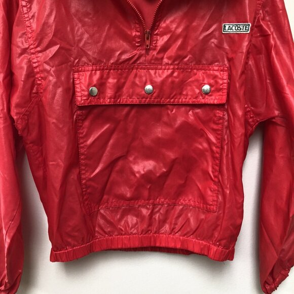 Vintage Lacoste Izod Red Windbreaker - Picture 3 of 11